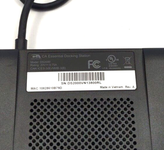 CA Essential DS2000 Docking Station
