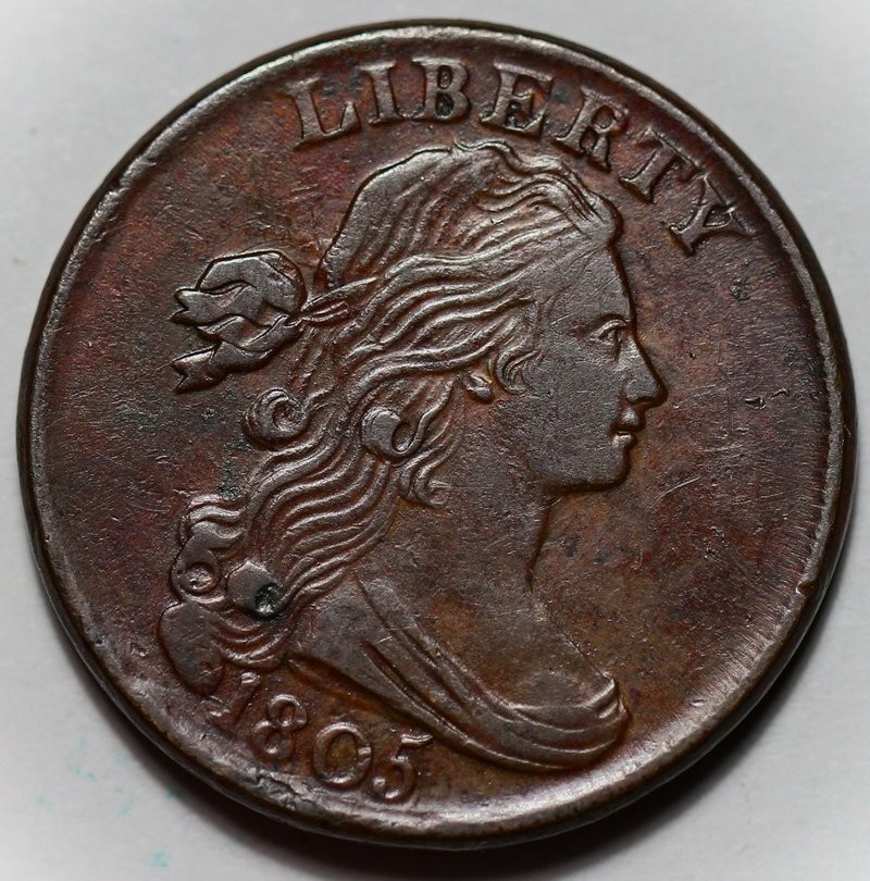 1805 Draped Bust Large Cent (S267) - Scrapes - US 1c Copper Coin
