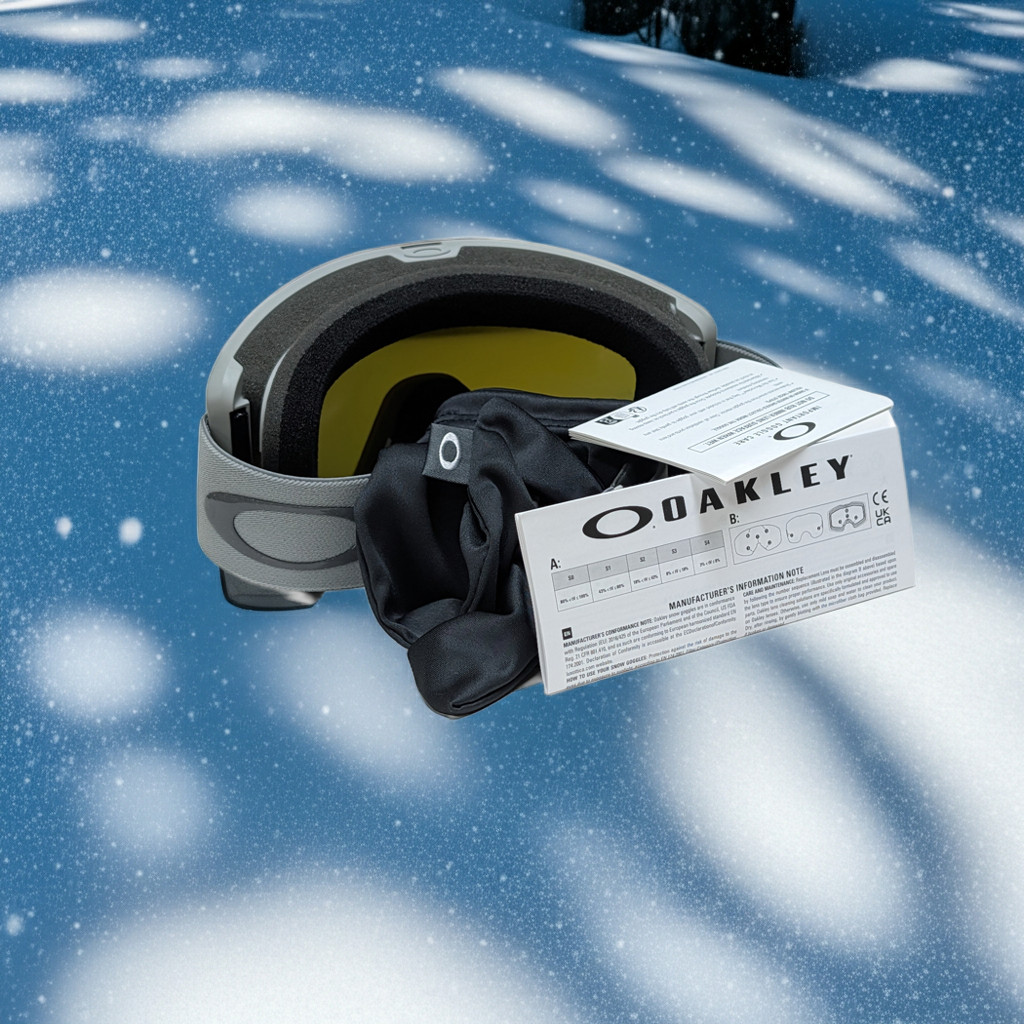 Oakley Snow Goggles Target Line M Grey on Grey frame Fire Iridium lens medium