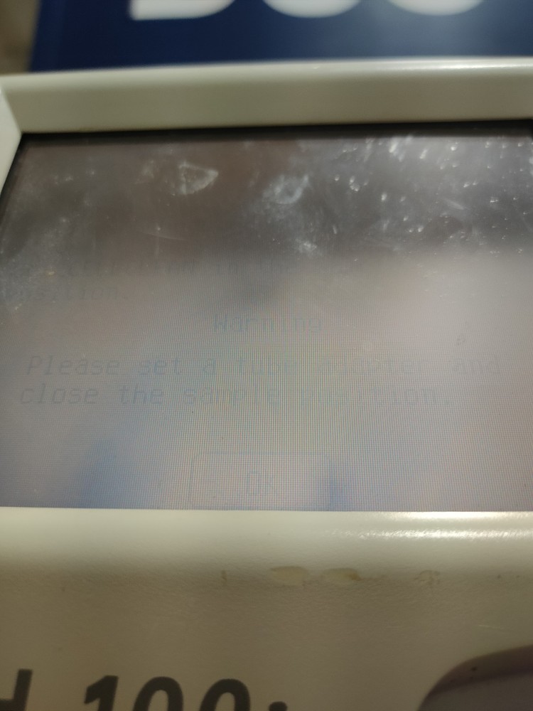 Sysmex Poch-100i Hematology Analyzer - Fade screen