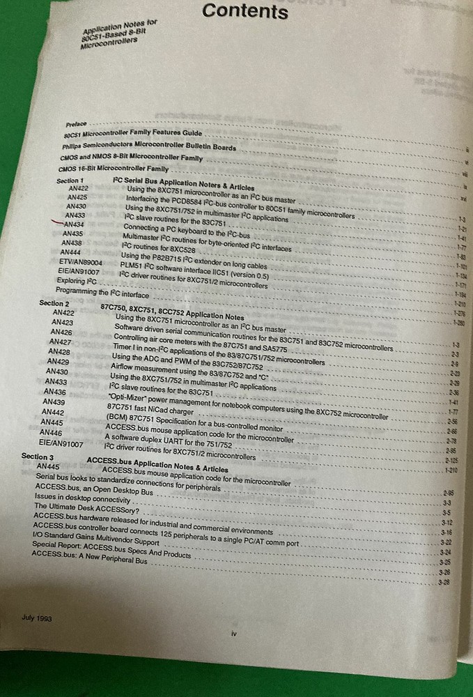 PHILIPS 80C51 Application Notes I²C TreasureTrove WOW ! AWESOME! Much I2C data!