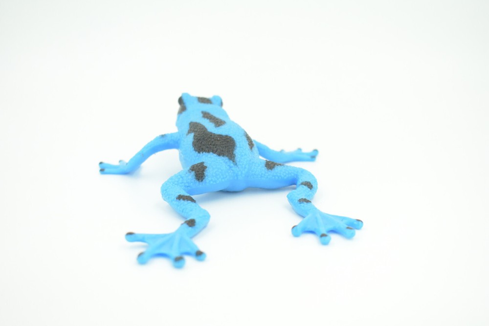 Frog Toy Stretchable, Blue, Squishy, Squeezable, Soft Rubber, Gift, 6" US03 B59