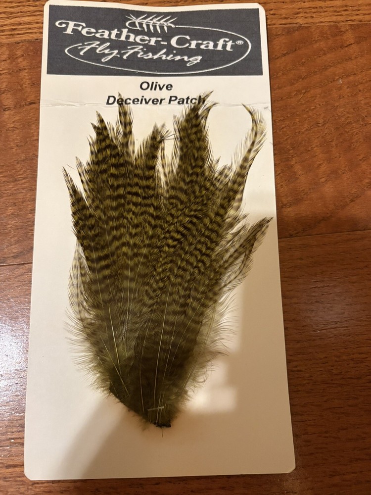 Feather Craft Fly Fishing Olive Deceiver Patch Feathers