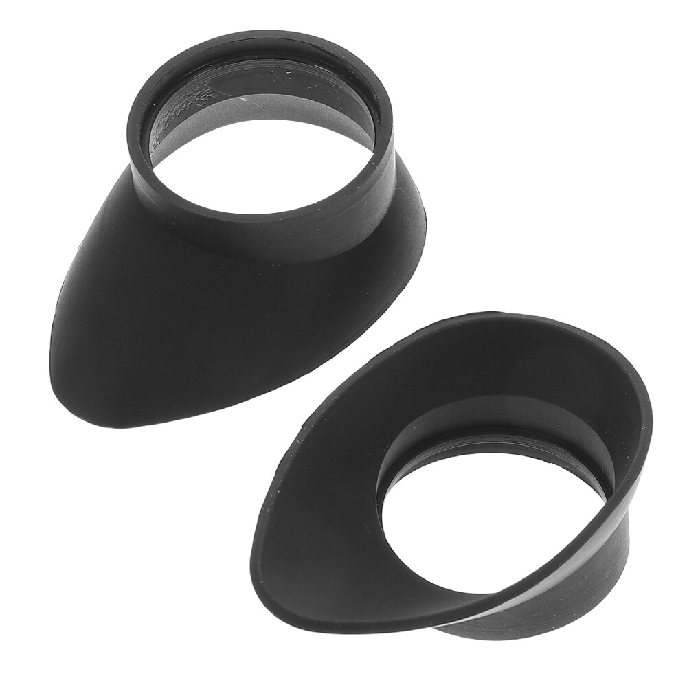 2 Pcs Microscope Goggles Eyepiece Hood Covers Lens Protector Guard Cap