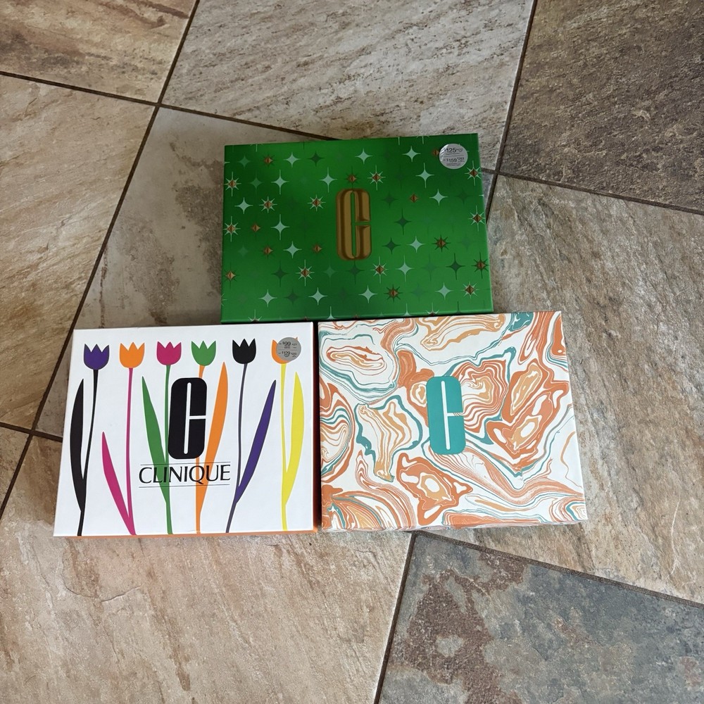 Clinique Bundle Of 3 Gift Boxes **Empty** GUC