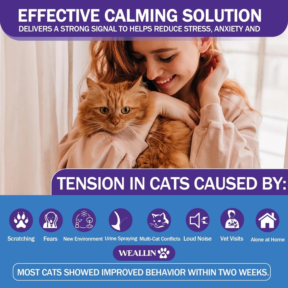 6 Pack Cat Calming Diffuser Refills - Cat Pheromones Calming Diffuser Refill ...