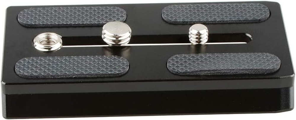 Camera Quick Release Base Plate with 1/4" & 3/8" Threads Compatible with Manfrot