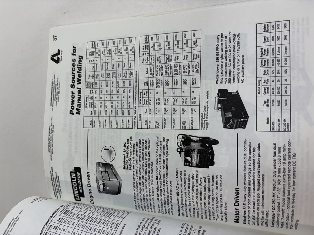 Akron Welding & Spring Co. Ohio Welding Construction Ephemera Book Order Guide