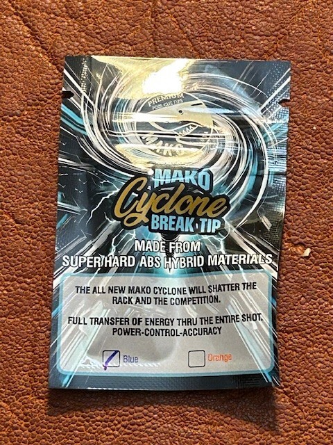 MAKO Cyclone Break Pool Cue Tip Hard 14MM. Blue