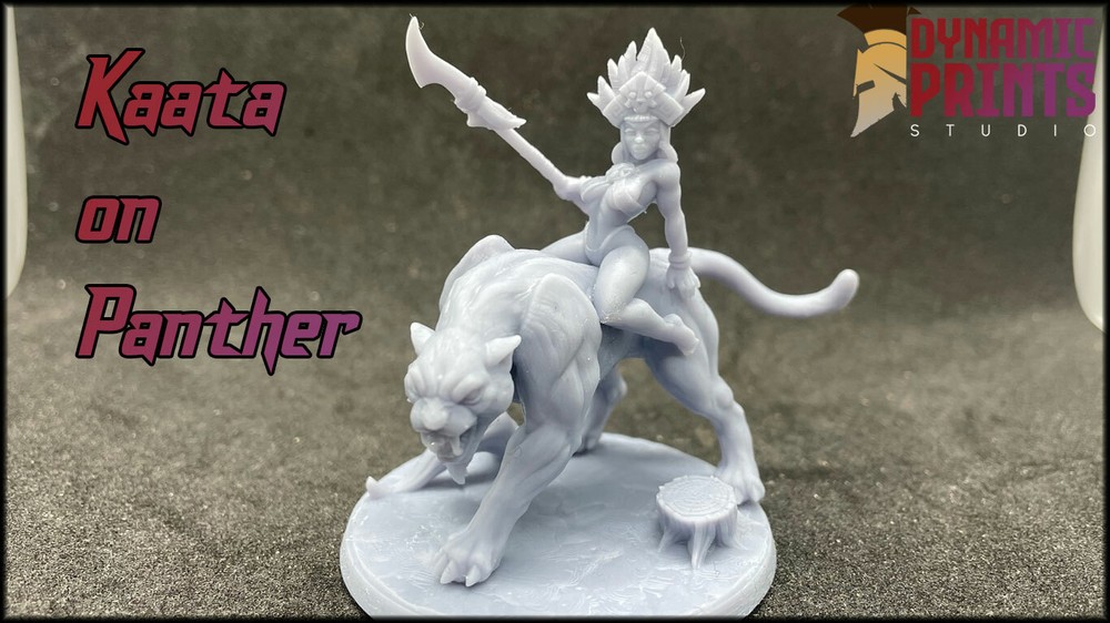Amazon Princess Panther - Artisan Guild - Dungeons & Dragons Miniature Tabletop