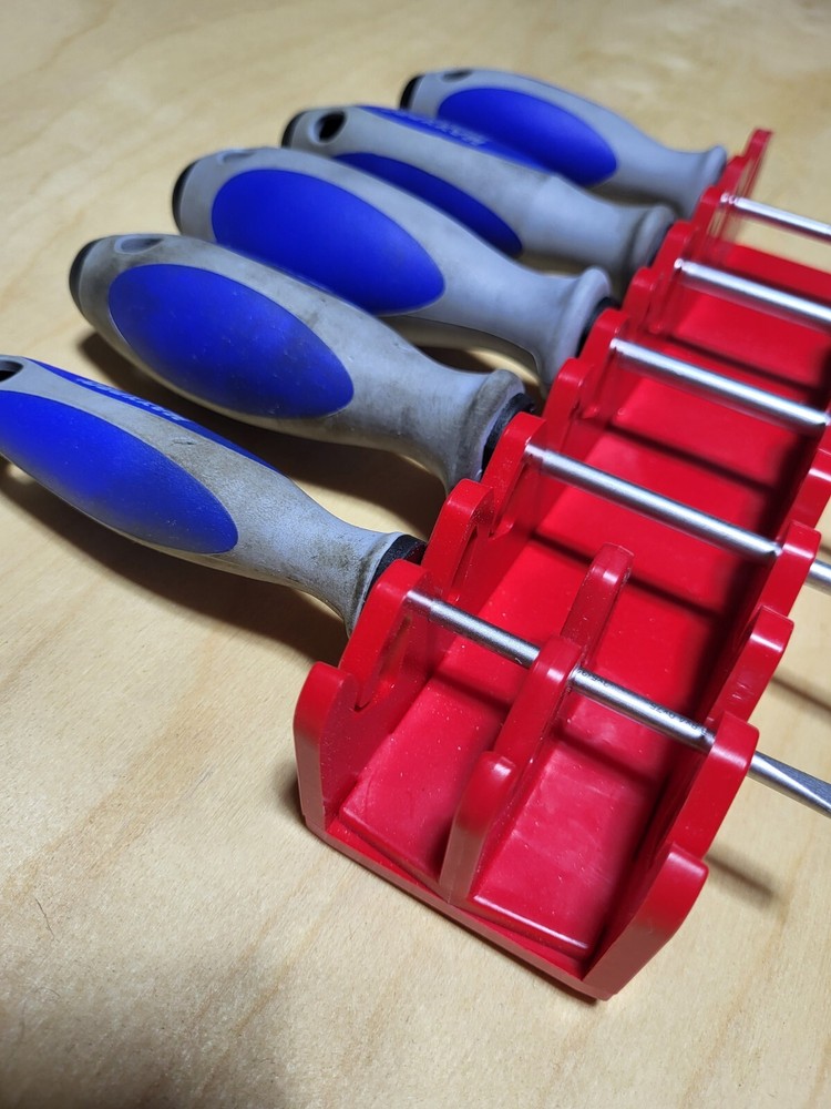 Witte Premium 5 Piece Maxxpro Flat & Phillips Screwdriver Set + bonus rack