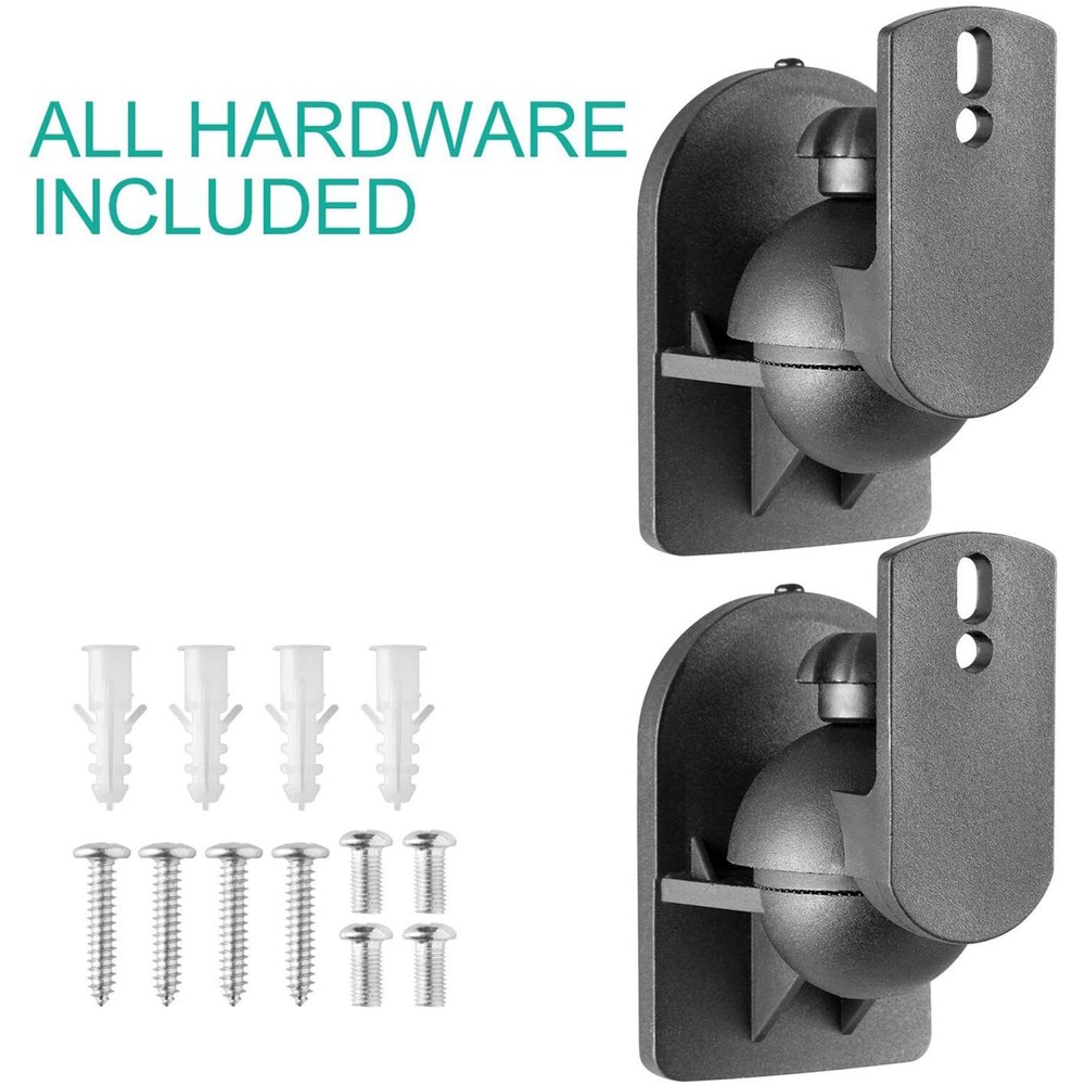 Speaker Wall Ceiling Mounts One Pair, Bookshelf Speaker Wall Mount Brackets, ...
