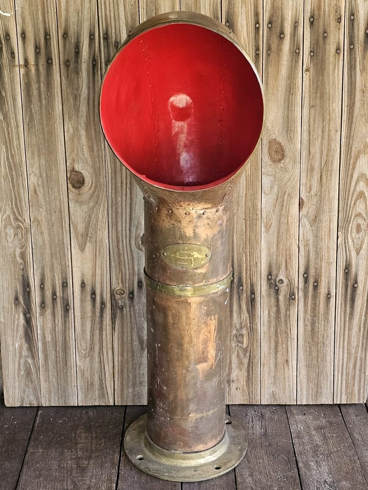 Simpson Lawrence Copper & Brass Cowl Vent Ship Nautical Decor
