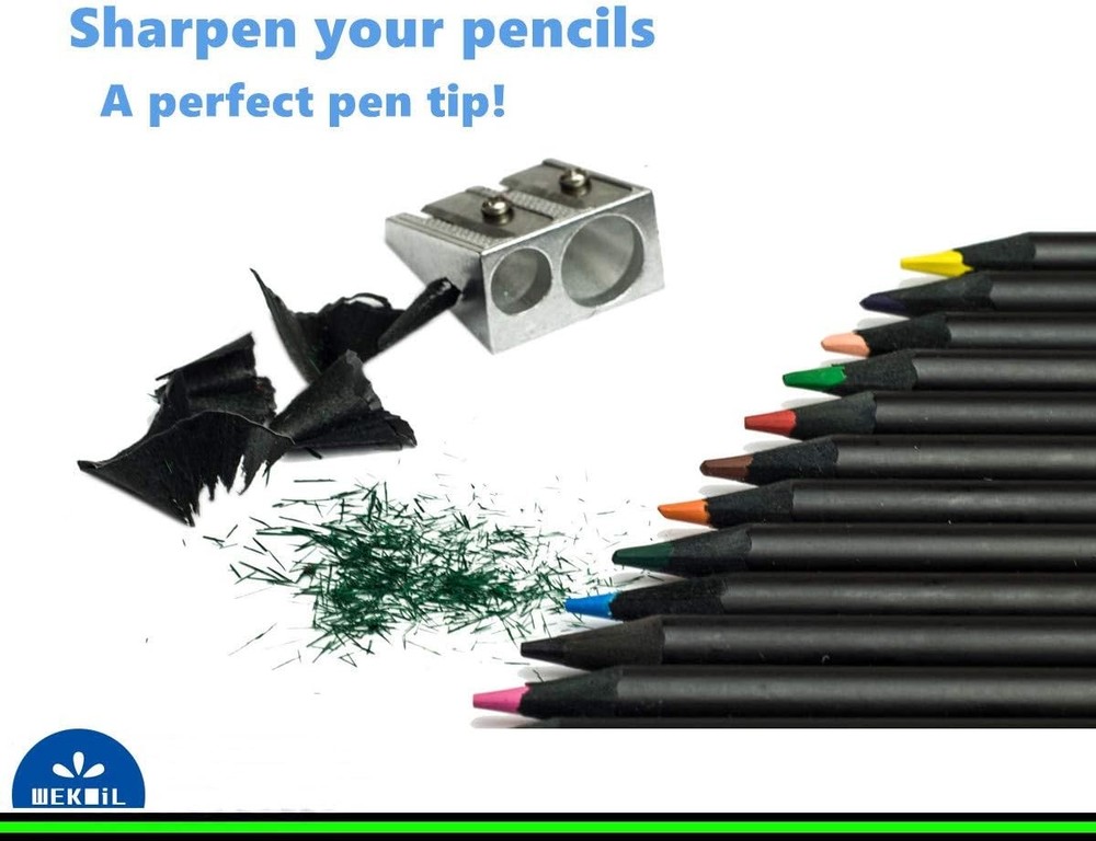 Metal Pencil Sharpener,4PCS Pencil Sharpener Handheld, Pencil Sharpener Manual,