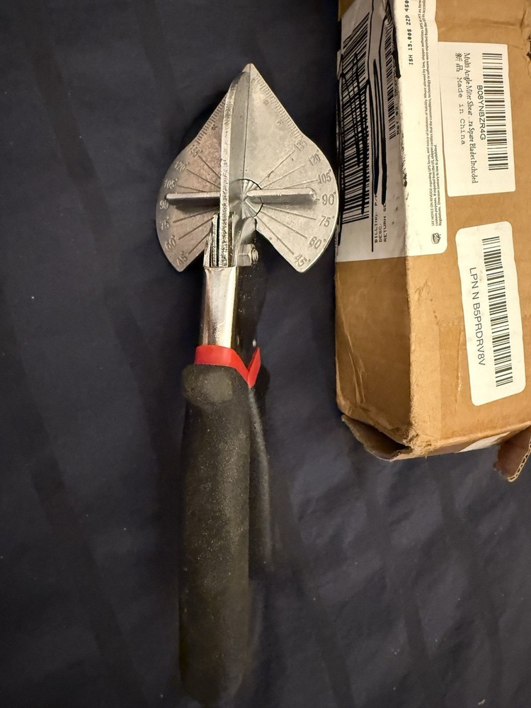 Multi Angle Miter Shear Cutter Hand Tools,45-135 Degree Adjustable Black