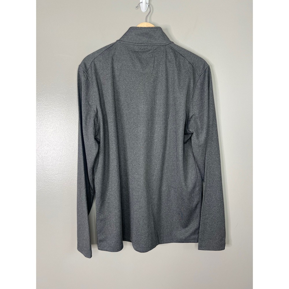 Gray performance pullover long sleeve golf shirt size medium sun smart sporty