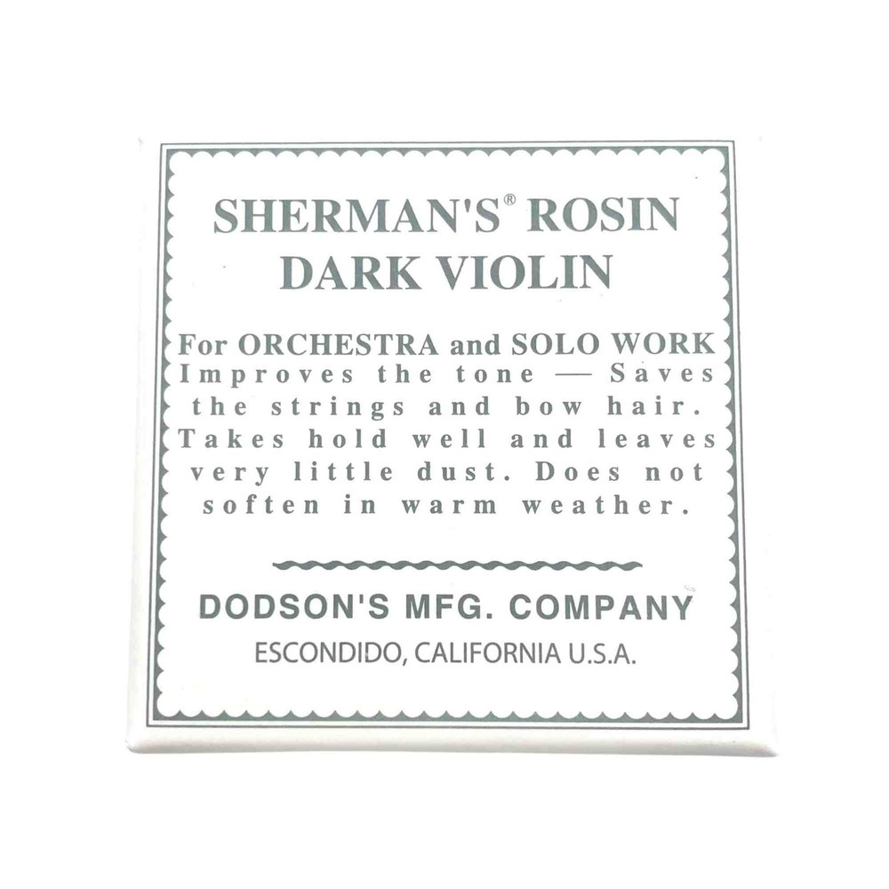 Sherman's Bow Rosin Violin Dark