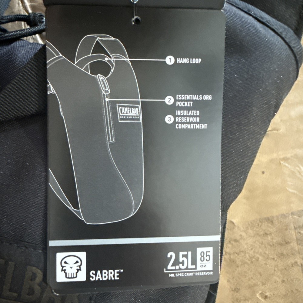 Camelback Sabre 2.5L Backpack - Black - New - Maximum Gear - Bag Only!