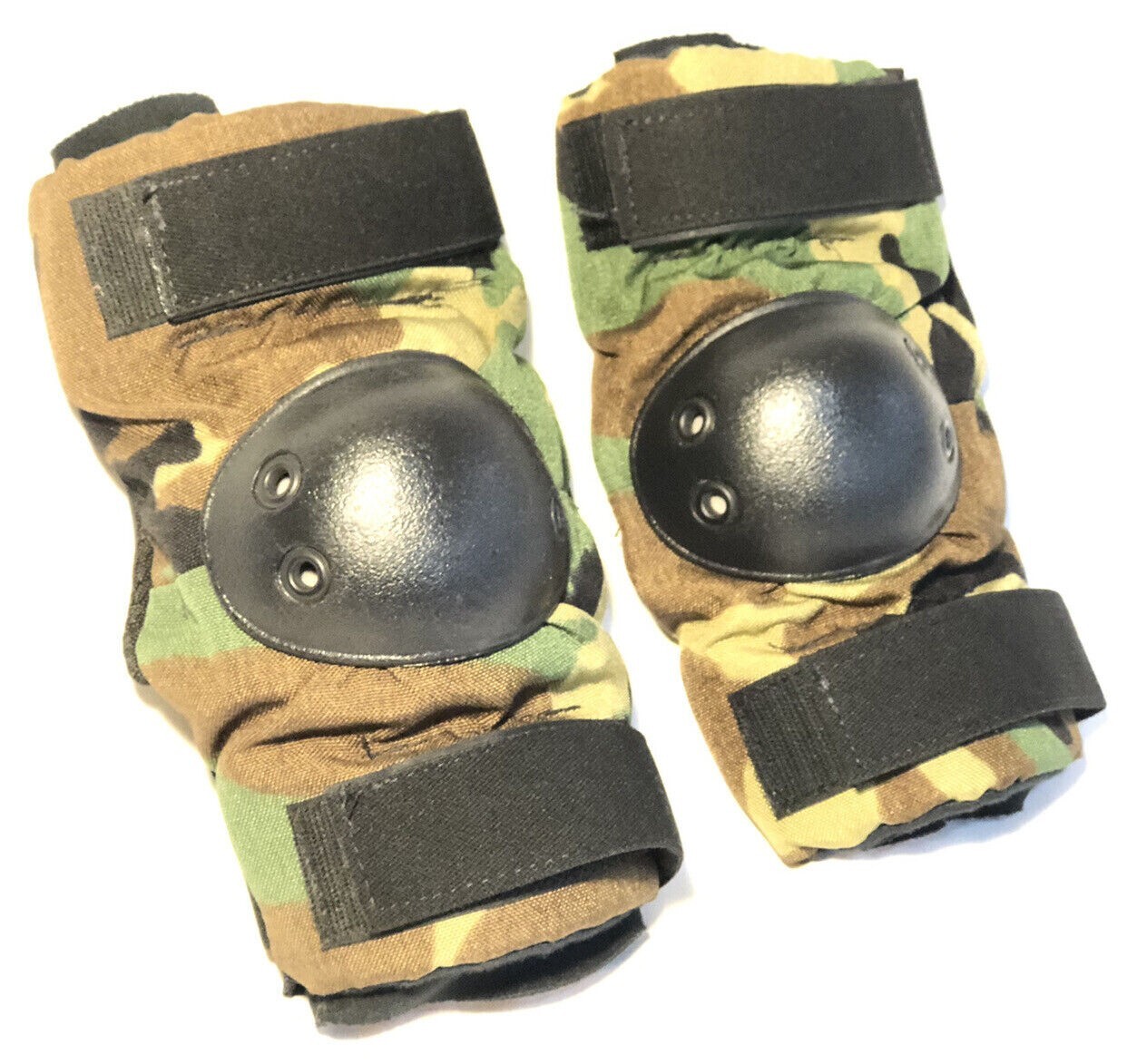 ELBOW PADS Bijans WOODLAND Camo USGI US Army Military MEDIUM NEW
