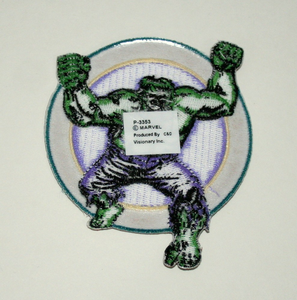 Official Marvel Comics Classic Incredible Hulk Iron-On Cloth Jacket Patch New