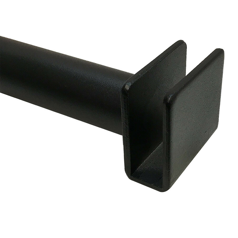 2 Pc 12" Shelf Support Hangrail Bracket Fixture Rack Display System Matte Black
