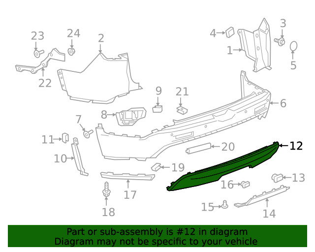 Genuine GM Lower Cover 84856644