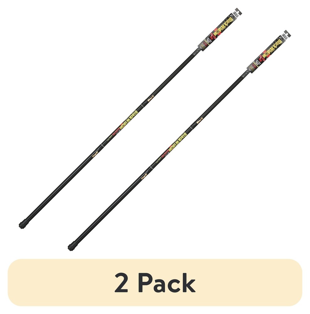 (2 pack Pole Black Widow Ready Rig 13ft Telescopic Panfish Pole