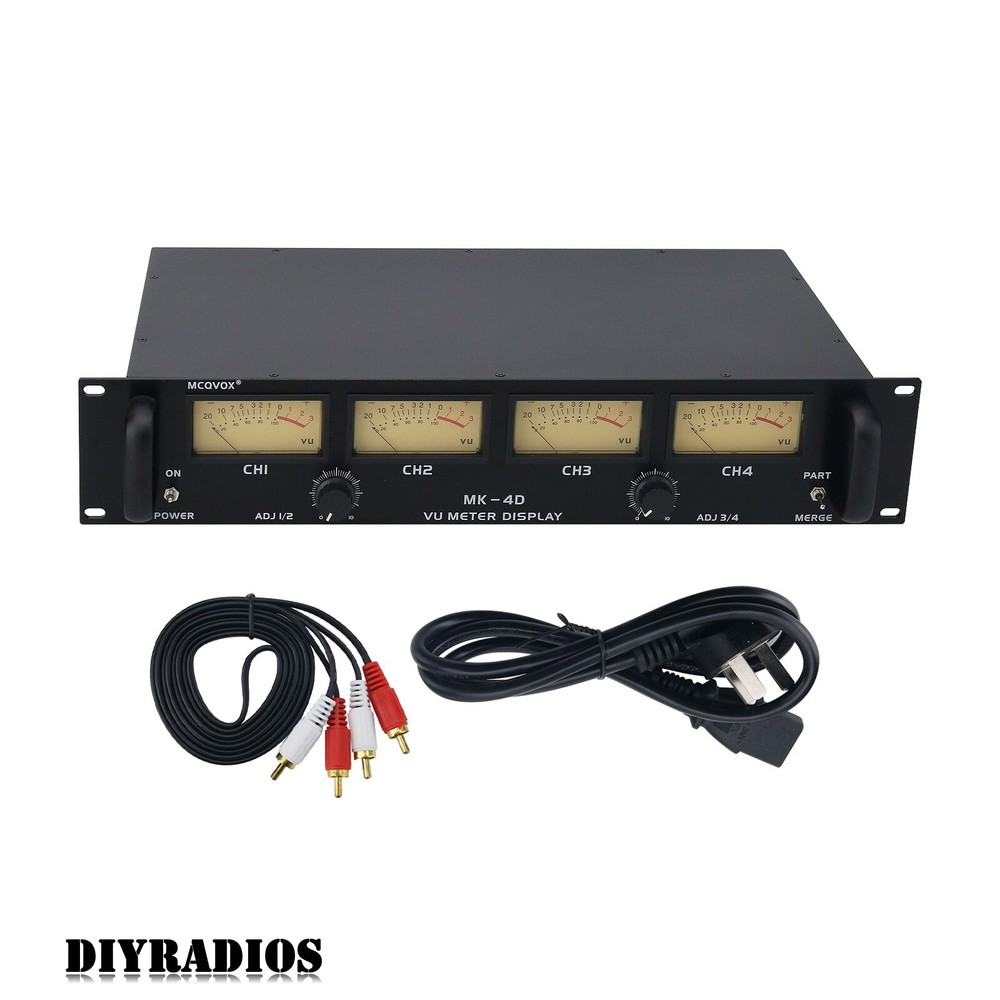 MK-4D 2U 4 VU Meter Display Audio VU Meter Level Meter for Audio Amplifier