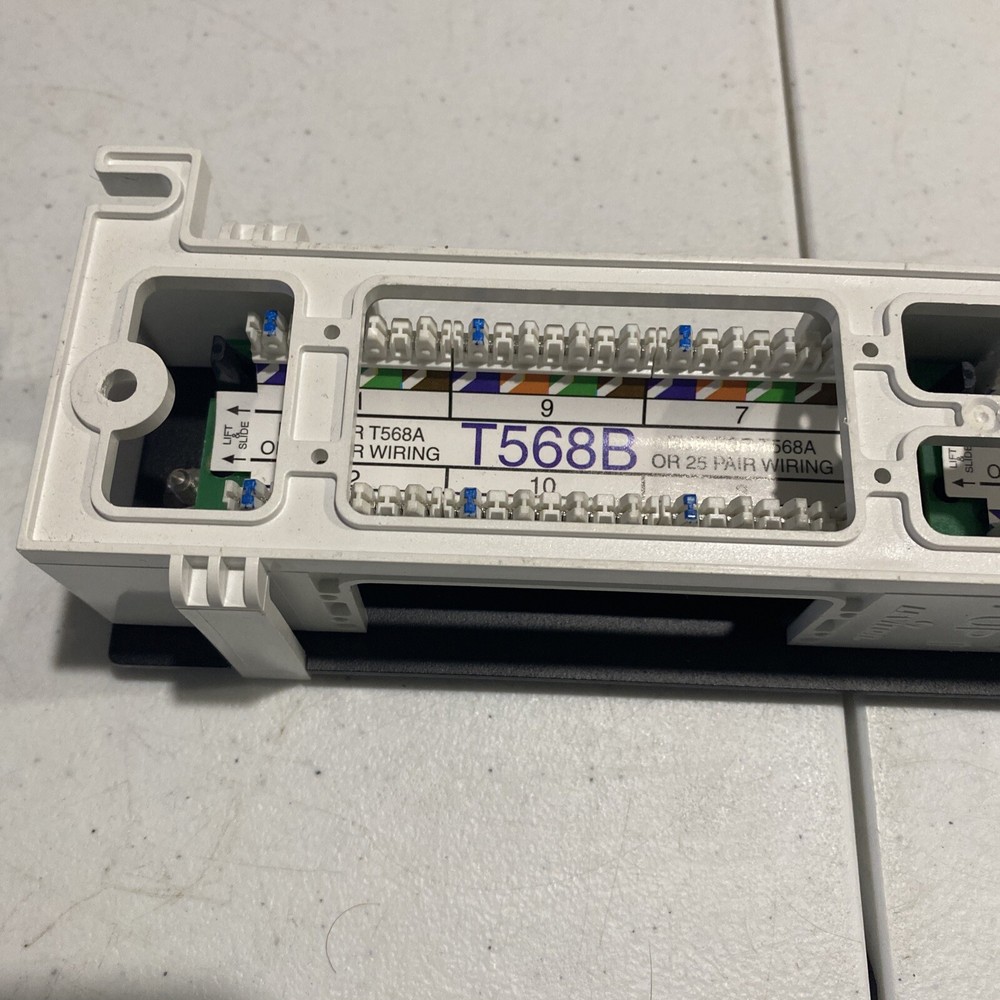 Leviton CAT 6 Flat Panel 12 Port Patch Block 004-69586-U89