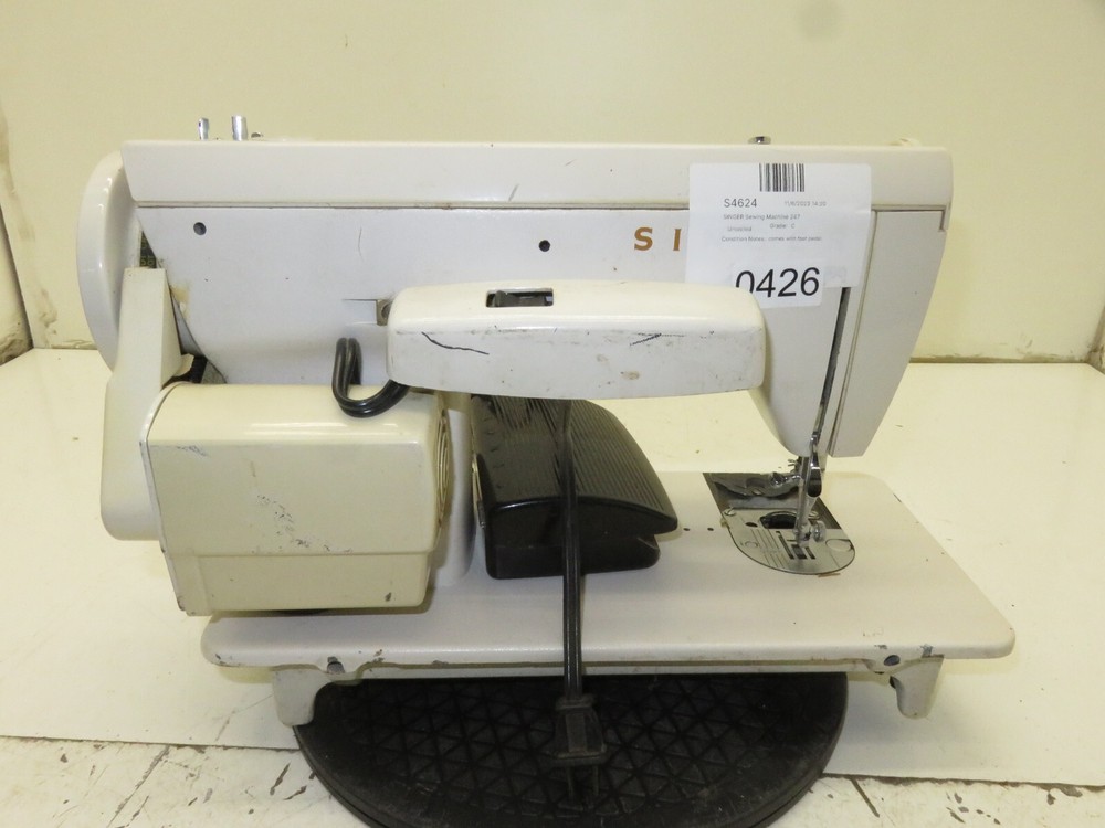 Singer Model 247 Sewing Machine - Untested As-is