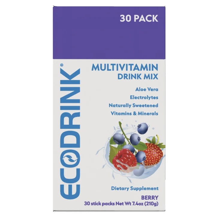 Ecodrink Complete Multivitamin Drink Mix, 30 Packets