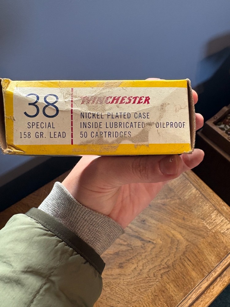 Vintage Winchester .38 Ammo Box