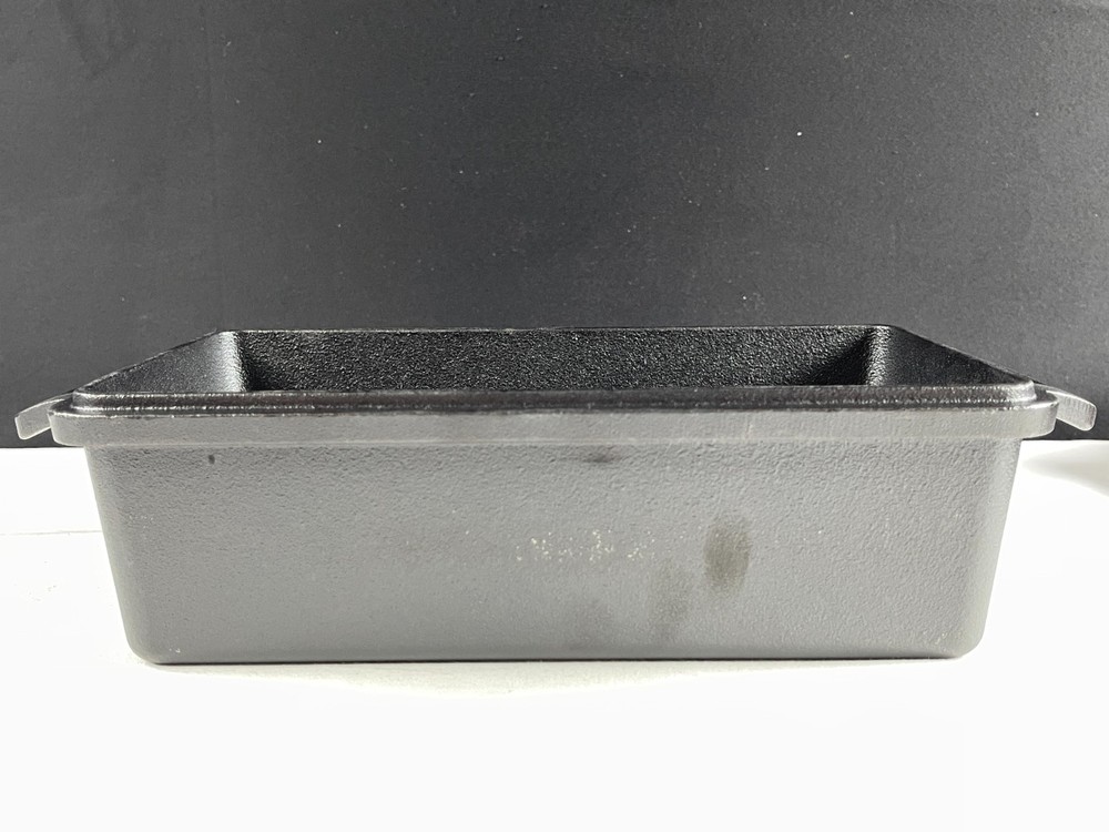 Northriver Casting Black Rectangular Cast Iron Loaf Pan Set 9"x5"
