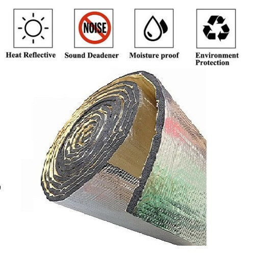 10Ft Silver Self-Adhesive Reflective FOAM Heat Wrap Shield Barrier Tape 2"