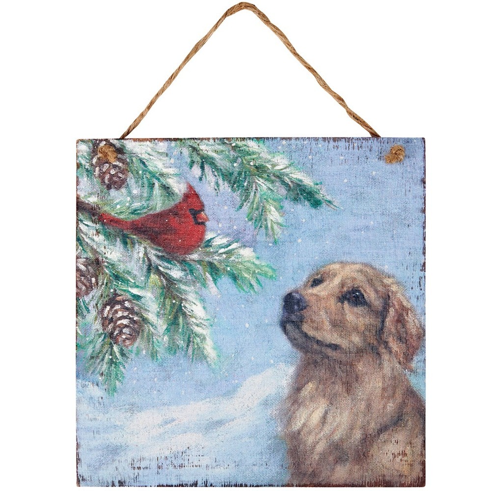 Cardinal And Golden Ornament