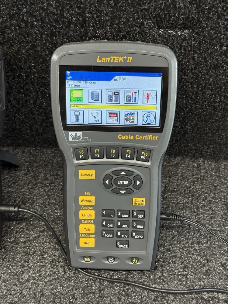 Ideal LanTEK II Cable Certifier Tester 350 MHz CAT6e 5e LAN Testing Unit "READ"