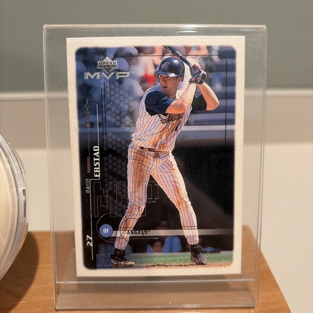 Darin Erstad Signed Autographed Baseball MLB with Upper Deck Card