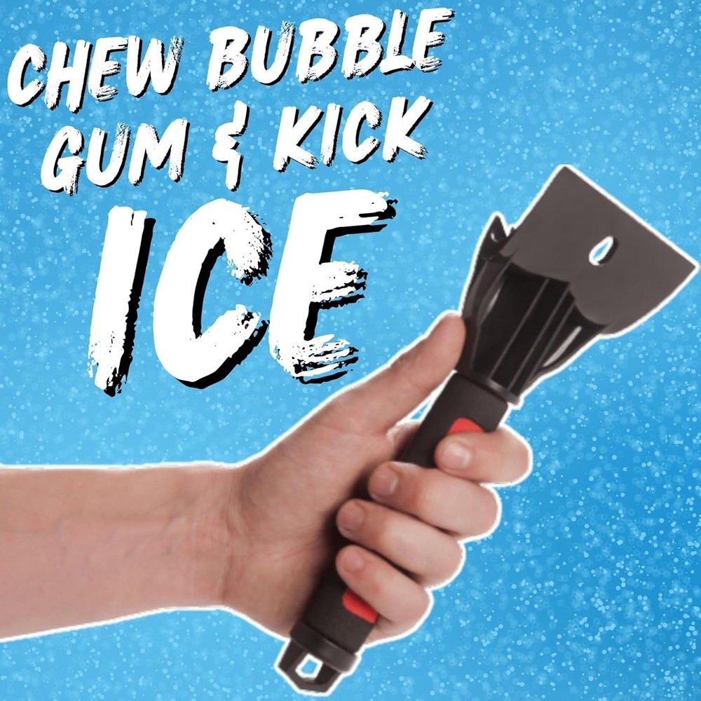 Ultimate Ice Scraper for Windshields - Durable and Lightweight 9x2 Design
