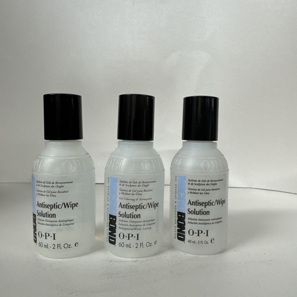 3 Pack OPI Microbond Antiseptic Wipe Solution 2fl oz