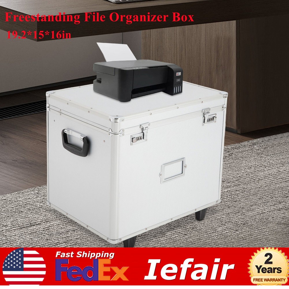 Locking Mobile Business Case！ Aluminum Alloy File Lock Box！ Hand pull File Case