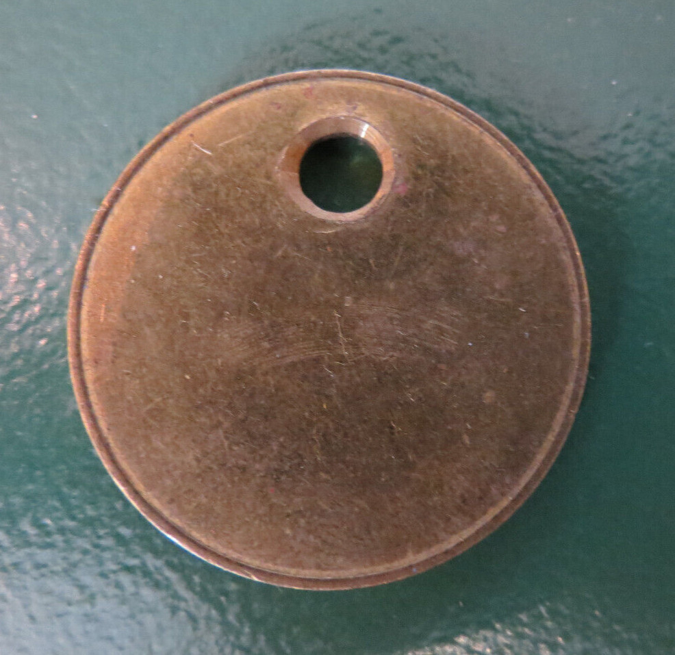 WOOLLEY Colliery Pit Check Tally - marked WOOLLEY COLLIERY 2589