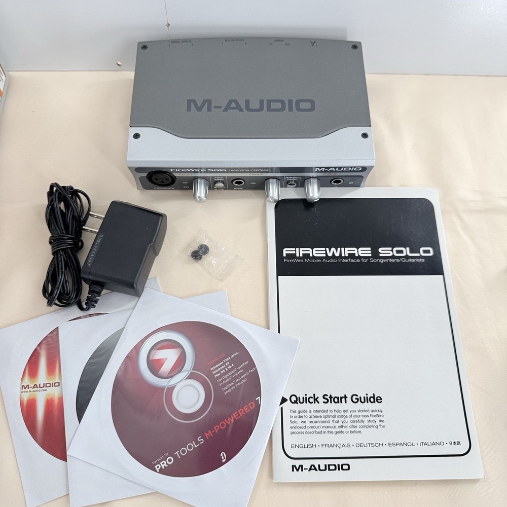 M-Audio FireWire Solo Mobile Digital Recording Audio Interface