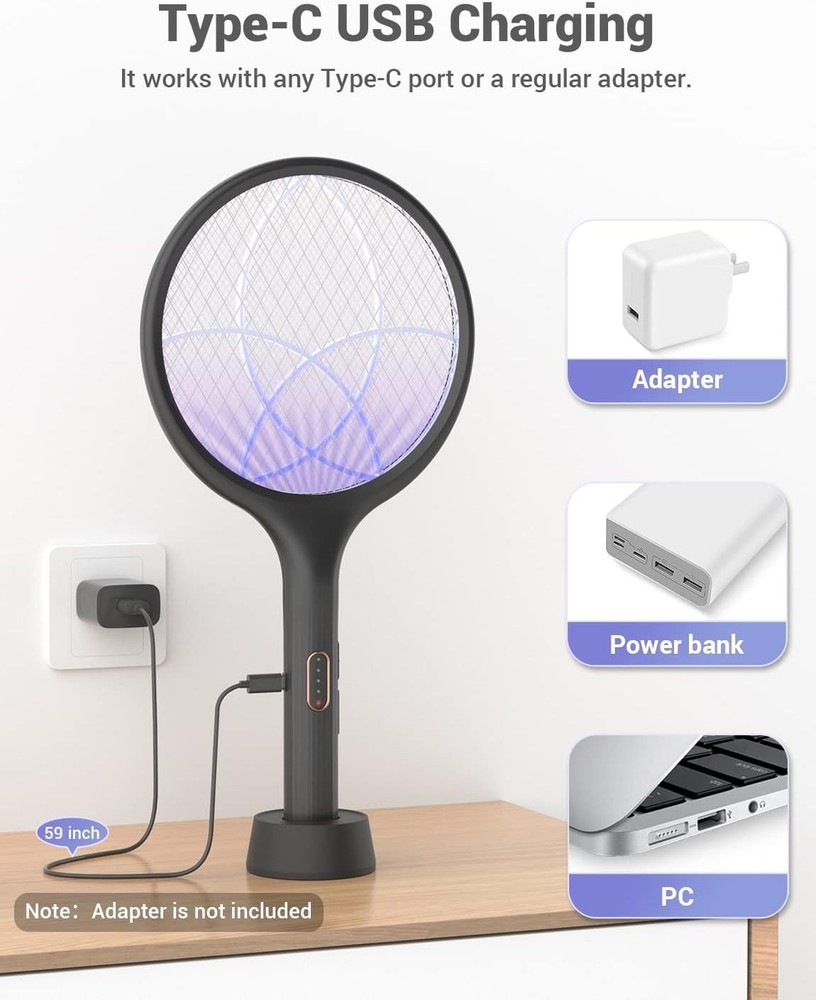 Lightweight Electric Bug Zapper with Purple Light for Effective Mosquito Control