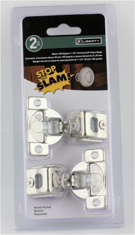 Pair Soft Close 1-1/4" Overlay Compact Hinges Grass America