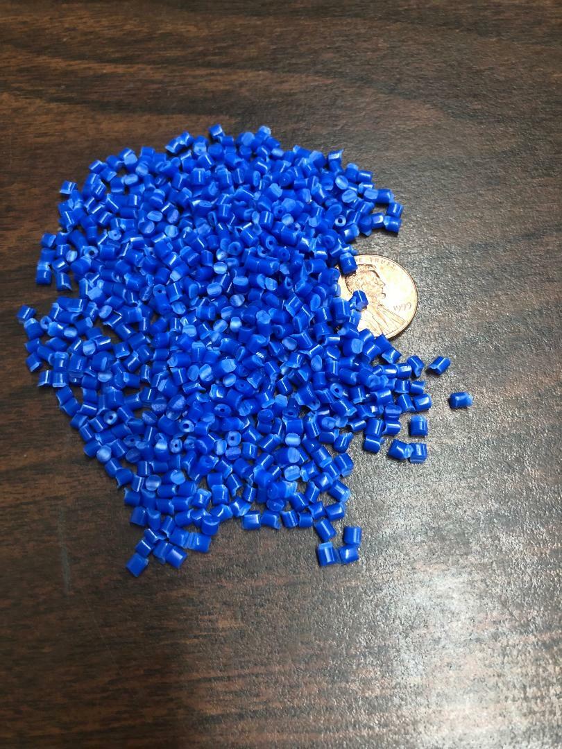 PP Plastic Pellets Polypropylene Resin Material Injection Molding Blue 10 Lbs