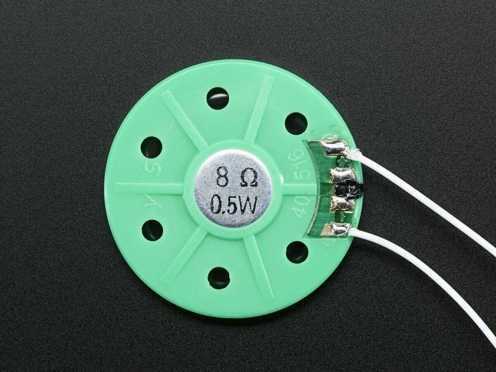 [3DMakerWorld] Adafruit Thin Plastic Speaker w/Wires - 8 ohm 0.25W
