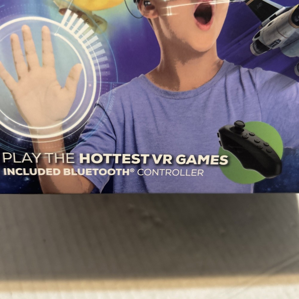 Odyssey VR 3D Pro Elite Virtual Reality Bluetooth Headset Retractable Earbuds