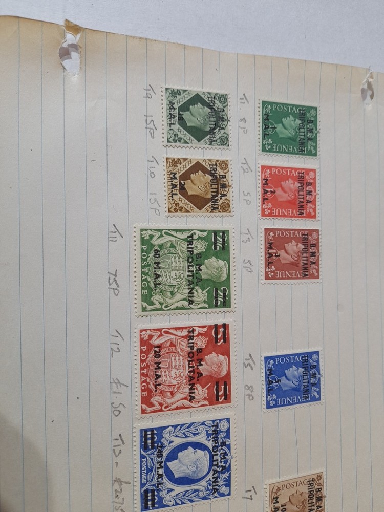 Tripolitania Occ Bma Stamps