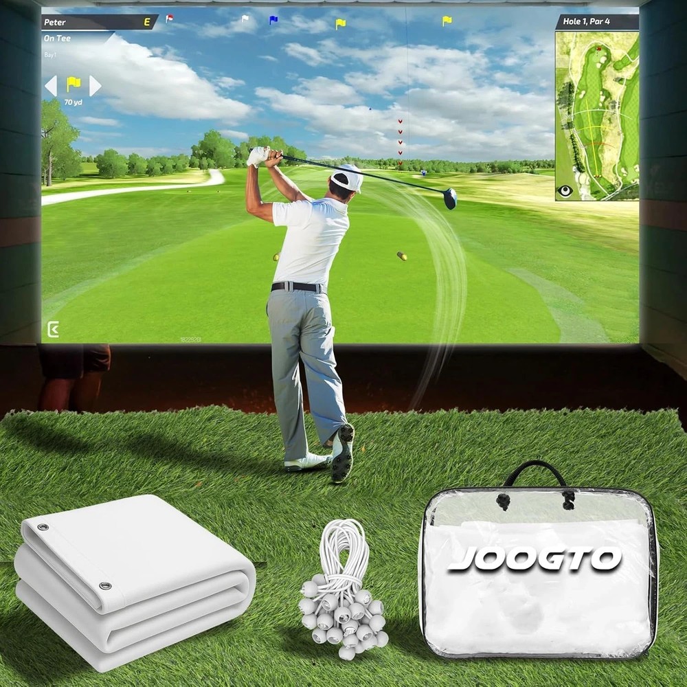 Golf Simulator Impact Screen for Indoor/Outdoor, Impact Screen Golf Simulator wi