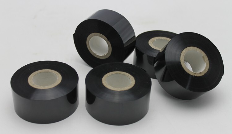 5 Rolls Hot Stamp Printer Black Ribbon For Hot Stamp Coding Printer Tape